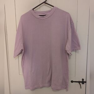 💜 Oversized Fit T shirt M 38-40 lilac Lavender 100% Cotton